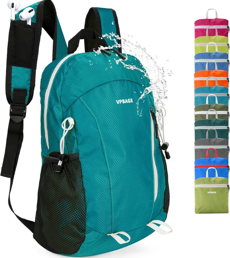 VPBAGE Store 15L Water-resistant Hiking Daypack, Small Backpack Travel Outdoor, Lightweight Day Pack with Tool Loops - Image 1